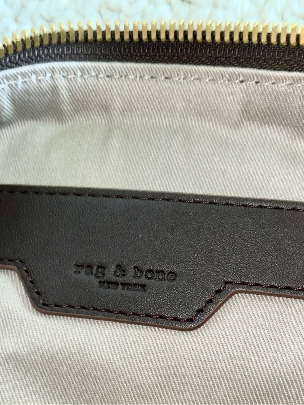 rag & bone dark brown suede crossbody NWOT - Picture 3 of 6